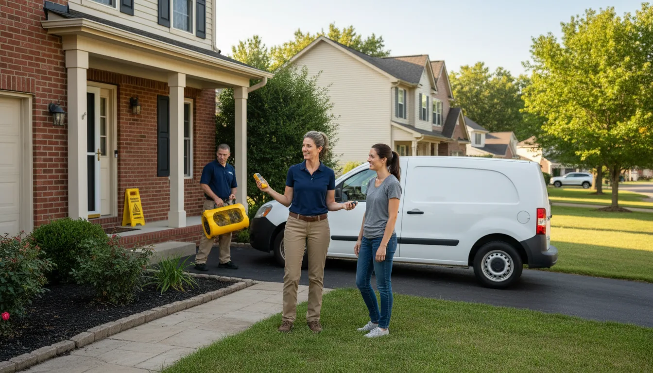 Residential water damage restoration in Flovilla, GA